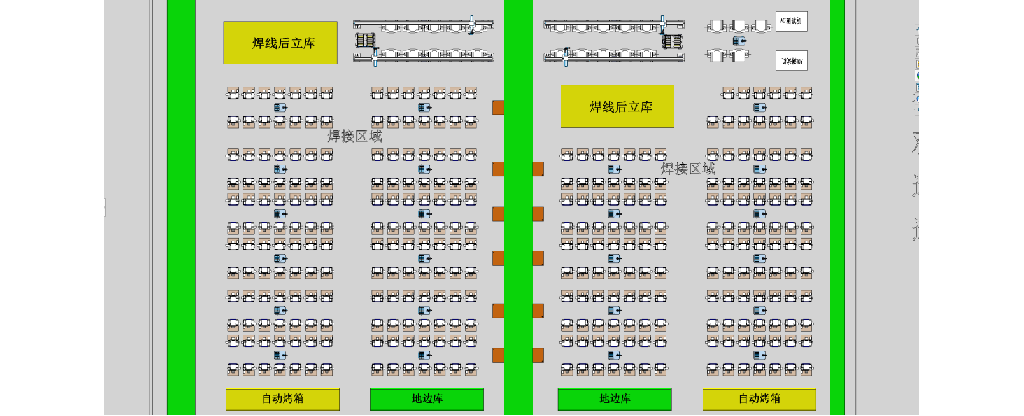 led封裝智能車間